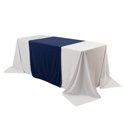 Wide Premium Polyester 36"x72" Table Runner Navy Blue - Sublimation Printable Banner - Pro Linens