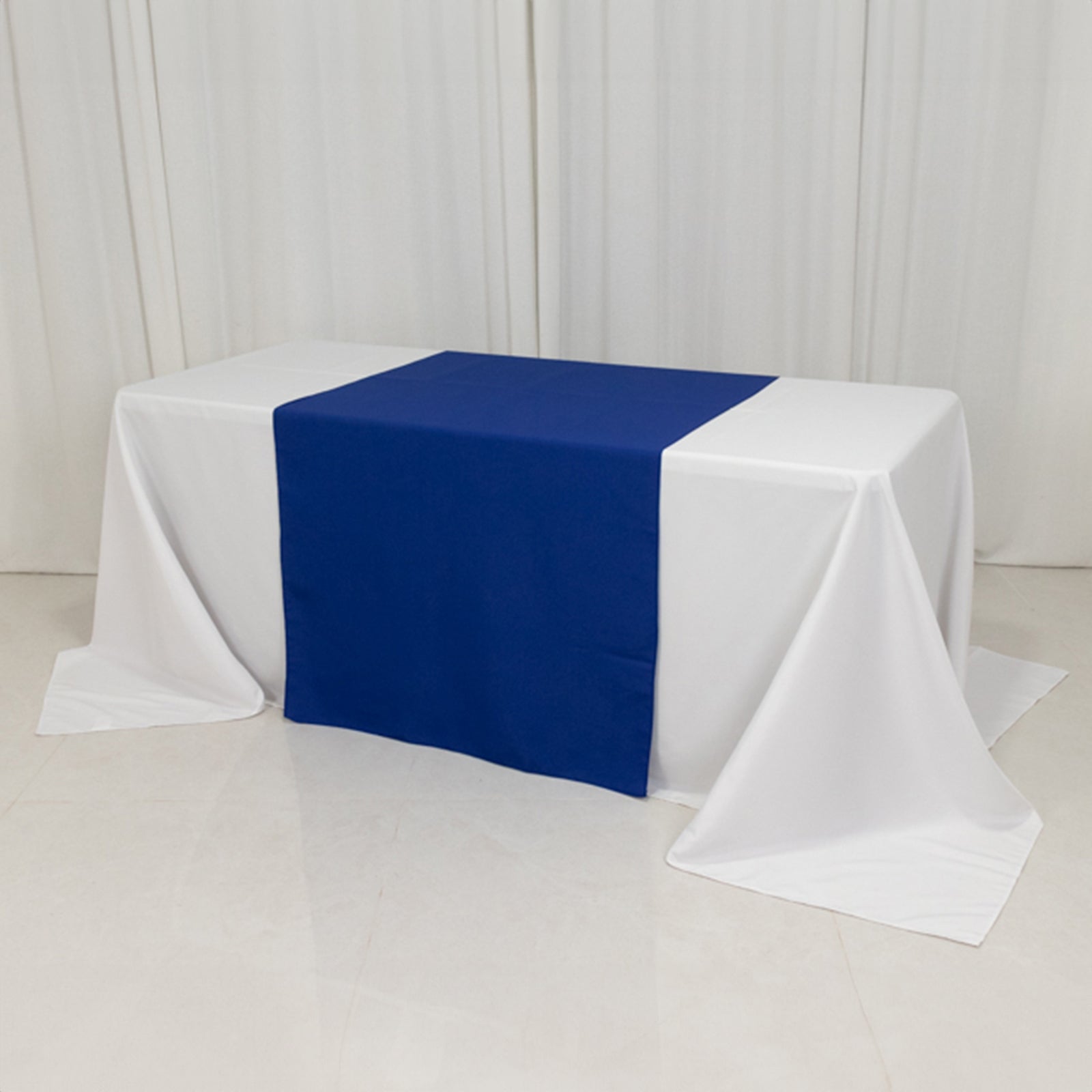 Wide Premium Polyester 36"x72" Table Runner Royal Blue - Sublimation Printable Banner - Pro Linens