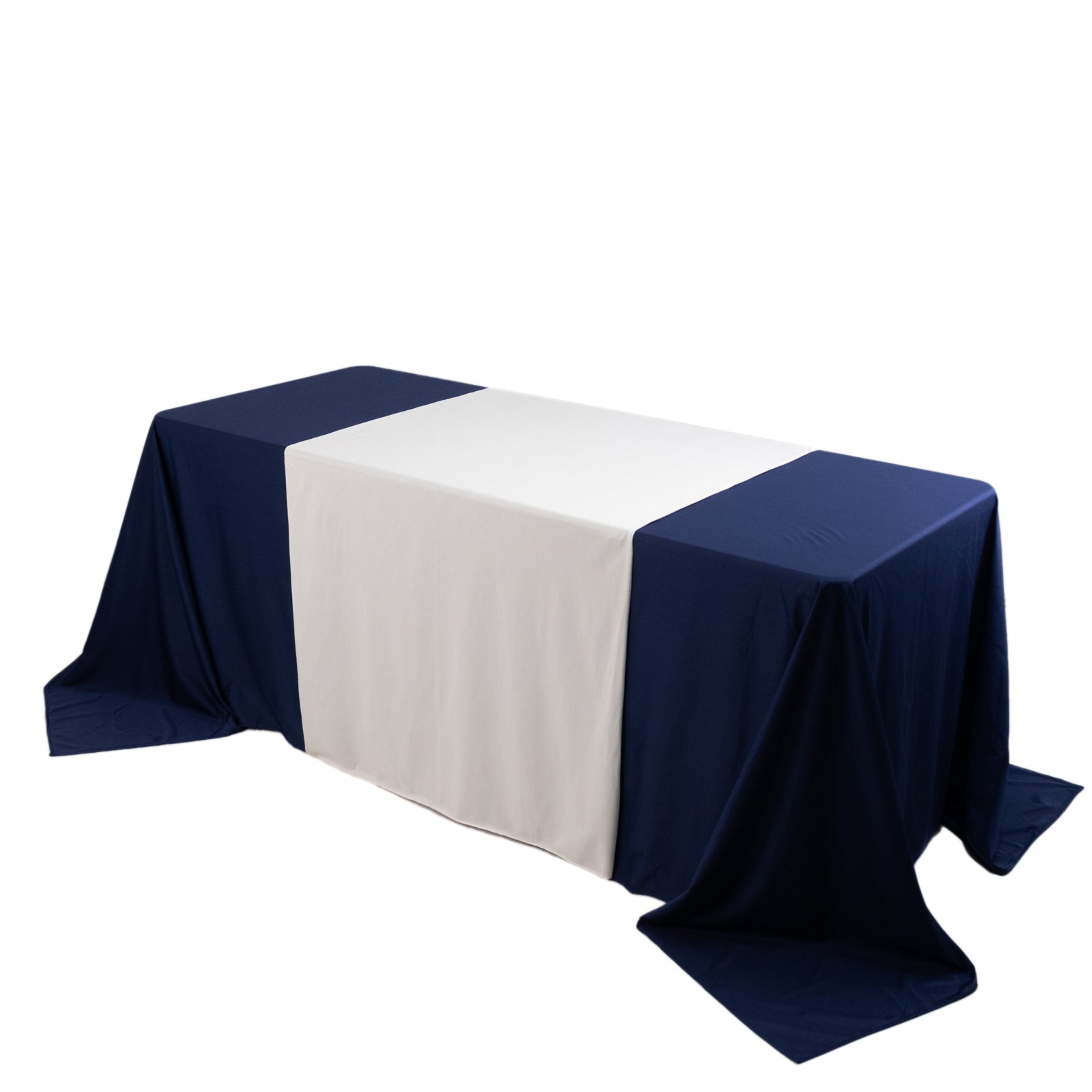 Wide Premium Polyester 36"x72" Table Runner White - Sublimation Printable Banner for Customized Event Branding - Pro Linens