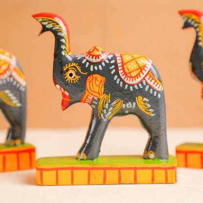 Wooden Elephant Showpiece Wooden gifts PRO Indian